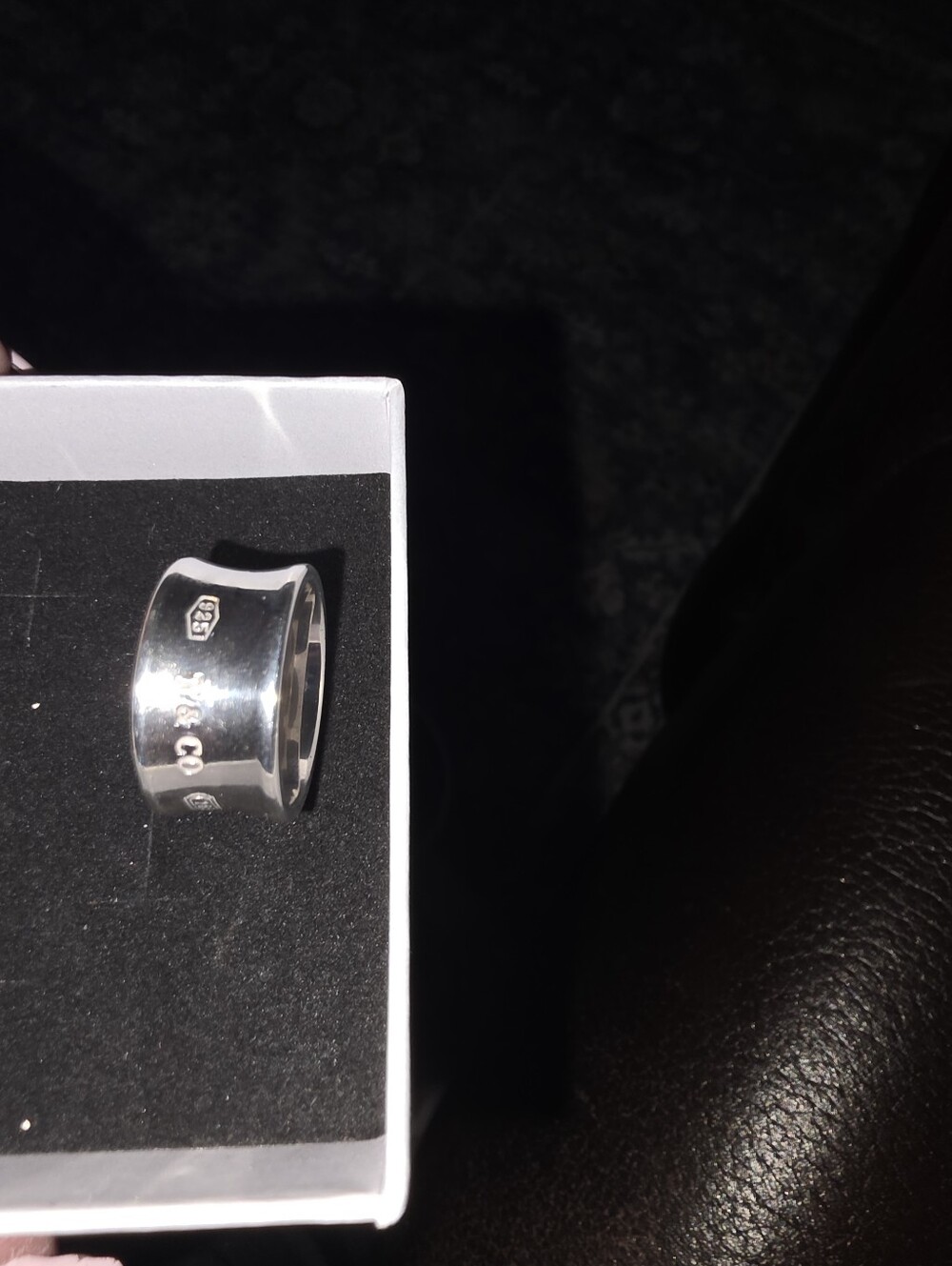 Tiffany 1837 Wide Band Sterlibg Silver Ring - Picture 5 of 7